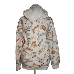 Harry Potter Women's Gryffindor Hoodie Size Small S Ivory Sweatshirt